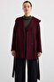 Hooded Short Coat with Pockets A.Mürdüm 3185 - 5