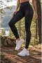 Patterned Women's High Waist Ribbed Leggings – Stretchy Fabric Special Design