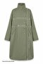 High Collar Lined Khaki Trench Coat - 5