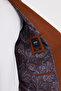 Textured Slim Fit Mono Collar Pocket Premium Wool Blend Men's Jacket Tile - 44326.26K - 5