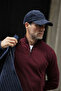 Plain Slim Fit Stand Collar Zippered Cotton Men's Knitwear Sweater Claret Red - 11607.26K