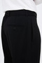 Straight Baggy Fit Double Pleated Belted Men's Trousers Black - 38393.26K - 5