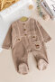 Winter Soft Textured Velvet Baby Girl/Boy Rompers - 2