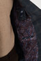 Plaid Slim Fit Mono Collar Wool Blend Men's Jacket Navy Blue - 41506.26K - 7