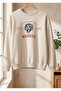 Women's Men's Unisex Majestic Printed Crew Neck Oversized Sweatshirt