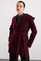 Hooded Short Coat with Pockets A.Mürdüm 3185 - 3