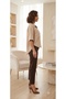 Stone Colored Buttoned Double Pocketed Shirt with Short Front and Slightly Long Flowing Back, Made of A-Quality Fabric, Short-Sleeved Shirt. - 3