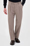 Straight Baggy Fit Double Pleated Men's Trousers Mink - 38385.26K - 2