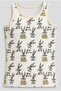 2-Piece Unisex Children's Undershirt Set in Light Gray, Rabbit Pattern Undershirt, Cotton Unisex Children's Undershirt, Cotton 2-Piece Underwear, Gift Undershirt Set, Children's Underwear Undershirt-Bugs - 2