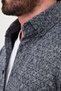 Checkered Slim Fit High Collar Lumberjack Long Sleeve Men's Shirt Gray - 27158.26K - 2