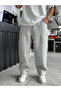 Light Gray Panda Fabric Stitched Baggy Tracksuit Res-4004