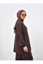 Arka Roba Detail Shalwar Suit - Brown - 3