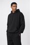 Men's Basic Oversize Hoodie Black - 2