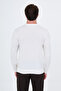 Patterned Slim Fit Crew Neck Cashmere Men's Knitwear Sweater Ecru - 11623.26K - 4