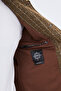 Striped Slim Fit Shirt Collar Buttoned Pocket Men's Coat Beige - 39678.26K - 5
