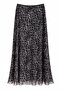 Leopard Printed Long Chiffon Skirt