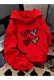 Women's Hooded Sweatshirt – 3 Thread Raster Printed Winter Hoodie