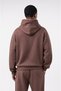 Men's Basic Oversize Hoodie Cocoa - 3