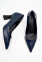 Women's Pointed Toe Thick Striped Heeled Classic Daily Stiletto Shoes - 4