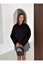 Women's Cashmere Jacket Double-Breasted Collar Short Length Button Detailed Stylish Jacket - 3