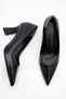 Women's Pointed Toe Thick Striped Heeled Classic Daily Stiletto Shoes - 4