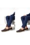 (Wetti) Inside and Outside Genuine Leather Casual Men's Shoes Brown - 2
