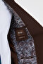 Plain Slim Fit Mono Collar Vestless Wool Blend Men's Suit Light Brown - 45485.26K - 6