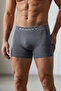 Men's Trend Breathable Relaxed Gray Boxer - 3