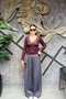 Relaxed Fit Elastic Waist Pleated Trousers Sun505