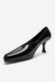 Hertz Black Patent Leather Women's Heeled Shoes - 7