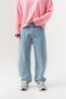 Foldtie Pens Detailed Belted Baggy Jean Men's Trousers
