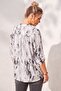 Italian White Judge Collar Long Sleeve Patterned Sequin Pocket Casual Viscose Woven Blouse 75 60 - 8