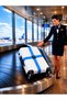 Suitcase Belt Adjustable Suitcase Belt with Safety Lock Buckle 2 Pieces 4cm X 200cm - 5