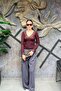 Relaxed Fit Elastic Waist Pleated Trousers Sun505 - 3