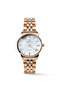 Men's Rose Gold Stainless Steel Watch, White Dial, Y121 Movement, Butterfly Clasp, 3ATM