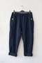 Italian Navy Blue Pocket Elastic Waist Narrow Leg Casual Lycra Woven Trousers 98 65 - 2