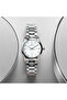 Men's Silver Stainless Steel Watch, White Dial, Y121 Movement, Butterfly Clasp, 3ATM - 5