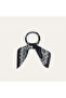 Woman's Black Patterned Scarf - 2