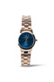 Men's Rose Gold Stainless Steel Watch, Blue Dial, Y121 Movement, Butterfly Clasp, 3ATM