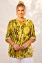 Italian Mustard Color Judge Collar Long Sleeve Patterned Sequin Pocket Casual Viscose Woven Blouse 75 60 - 4