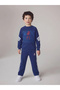 Boy's Spider-Man Printed 100% Cotton Navy Blue Suit - 2