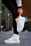 Ale10 Lace-Up Men's High Sole White Sports Boots - 3