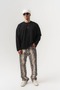 Phoenix Embroidery Detailed Crew Neck Oversize Men's Sweatshirt - 8