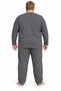 Men's High Quality Interlock Combed Cotton Large Size Combed Cotton Pajama Set 18560 - 5