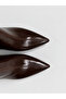 Barrel Stitching Detailed Zippered Medium Size Thin Heeled Pointed Toe Women's Boots Bootie - 3
