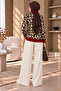 Leopard Patterned Turtleneck Knit Sweater - 3