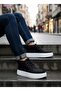 Aba0550 Black Men's Style Sports Boots with Fur Inside and Laces - 8