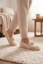 Soft Plush Stoned Lightweight Women's Slippers Ballerina Plush Shoes - 2