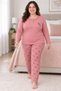 Women's Regular Plus Size Cotton Mom Pajamas Set for Middle-Aged and Older Women 4584 - 4