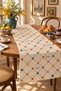 Bonjour Monsieur Colorful Heart and Polka Dot Patterned Modern Decorative Table Runner |   Retro & Stylish Table Decor - 7